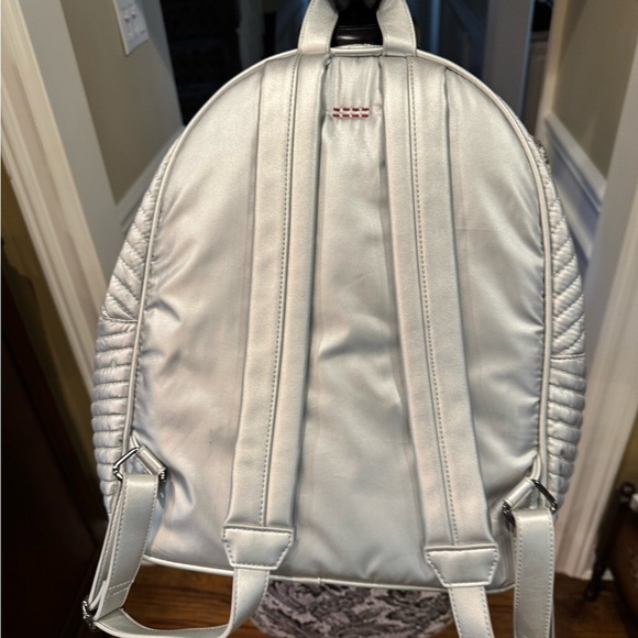 Peace Love World Silver Metallic Backpack - Picture 3 of 12